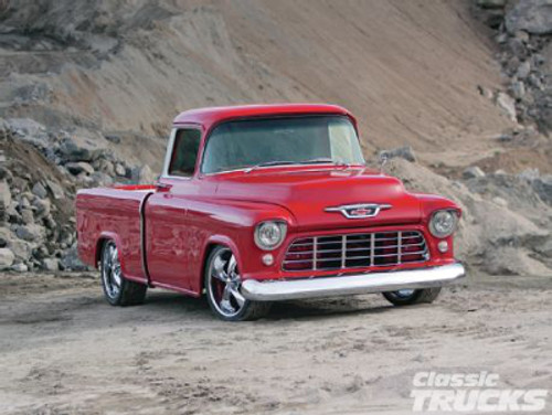 A picture of a 1955 Chevy pickup