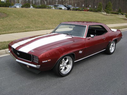 A picture of a 1969 Chevy Camaro SS