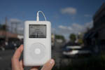 An iPod in downtown Seattle,Wa